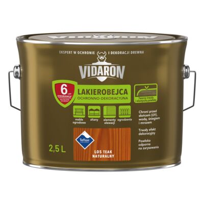 Lakierobejca Ochronno-Dekoracyjna Teak Naturalny L05 2,5 l VIDARON