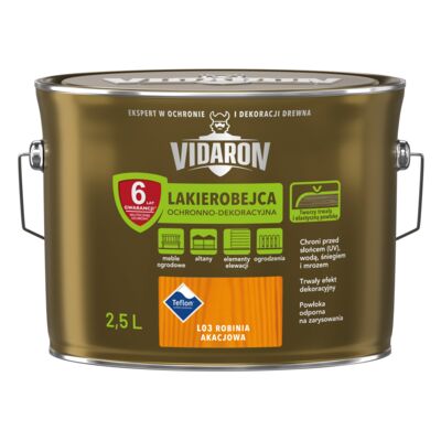 Lakierobejca Ochronno-Dekoracyjna Robinia Akacjowa L03 2,5 l VIDARON