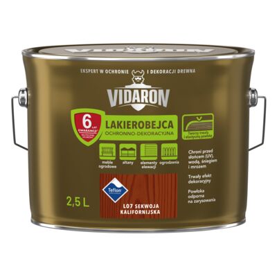 Lakierobejca Ochronno-Dekoracyjna Sekwoja Kalifornijska L07 2,5 l VIDARON