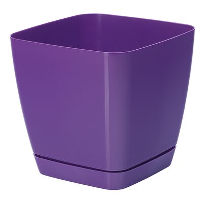 Doniczka TOSCANA 19 cm kwadratowa fioletowy