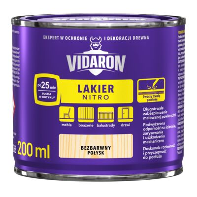 Lakier Nitro bezbarwny 0,2l VIDARON