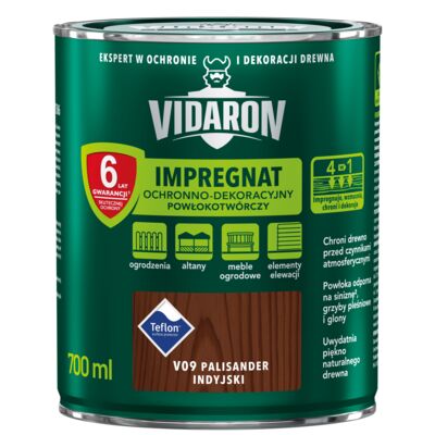 Impregnat Powłokotwórczy Ochronno-Dekoracyjny Palisander Indyjski V09 0,7 l VIDARON