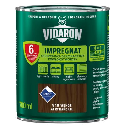 Impregnat Powłokotwórczy Ochronno-Dekoracyjny Wenge Afrykańskie V10 0,7 l VIDARON