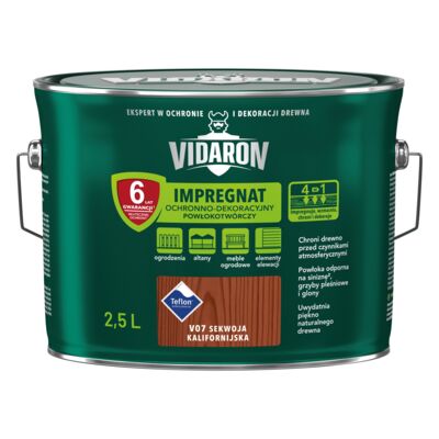 Impregnat Powłokotwórczy Ochronno-Dekoracyjny Sekwoja Kalifornijska V07 2,5 l VIDARON