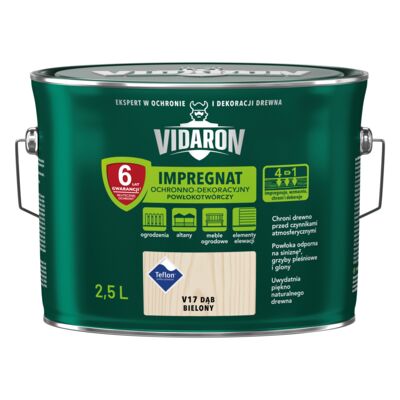 Impregnat Powłokotwórczy Ochronno-Dekoracyjny Dąb Bielony V17 2,5 l VIDARON
