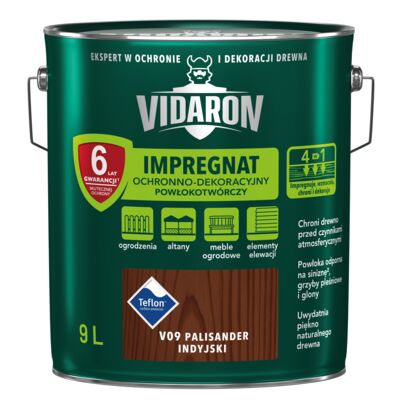 Impregnat Powłokotwórczy Ochronno-Dekoracyjny Palisander Indyjski V09 9 l VIDARON