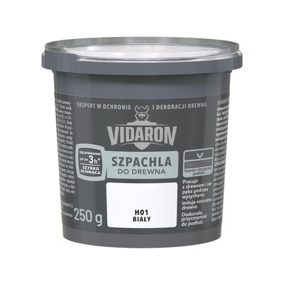Szpachla do drewna Biała 0,25 kg VIDARON