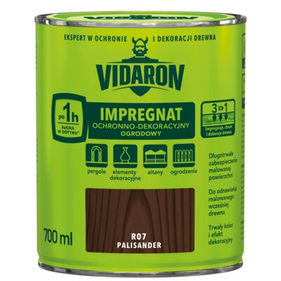 Impregnat Ochronno-Dekoracyjny Ogrodowy R07 Palisander 0,7l VIDARON