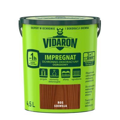 Impregnat Ochronno-Dekoracyjny Ogrodowy R05 Sekwoja 4,5l VIDARON
