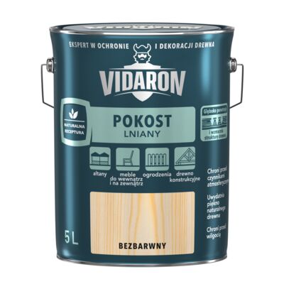 Pokost lniany bezbarwny 5 l VIDARON