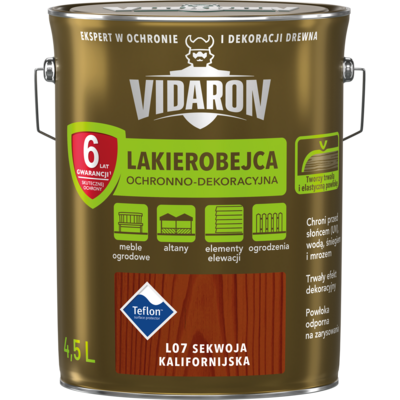 Lakierobejca Ochronno-Dekoracyjna Sekwoja Kalifornijska L07 4,5 l VIDARON