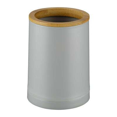 Kubek łazienkowy ESPINO szary z bambusem