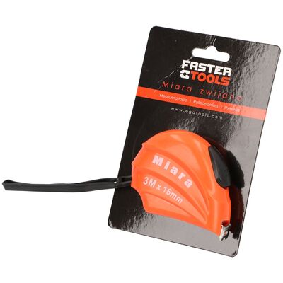 Miara zwijana 3 m x 16 mm FASTER TOOLS