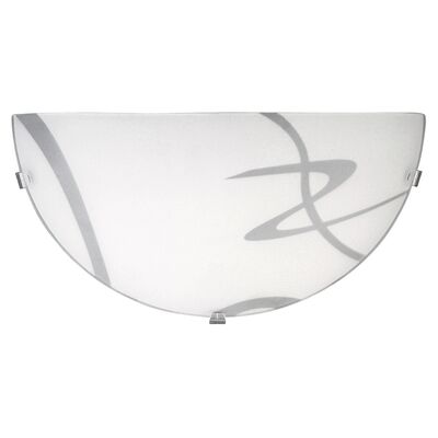 Półplafon Soley E27 1x60 IP20 300 mm transparentny biały