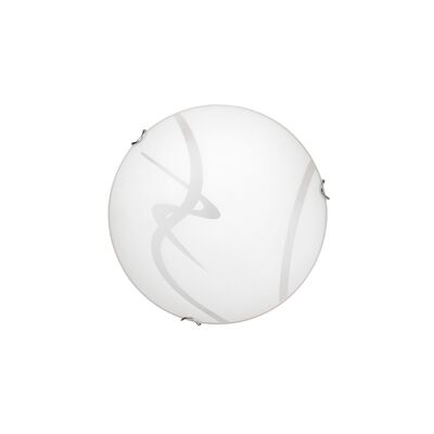 Plafoniera Soley E27 1x60 IP20 300 mm transparentny biały