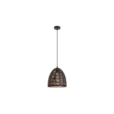 Lampa wisząca Manorca E-27 1x40W czarny, złoty