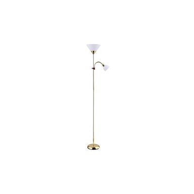 Lampa podłogowa Action E27 100W+ E14 25W złoty