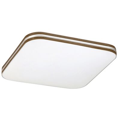 Plafon Oscar kwadratowy LED 18W brąz