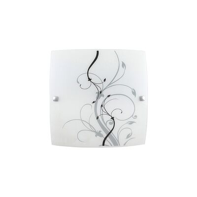 Plafon Elina E27 1x60W 300 mm czarno-biały