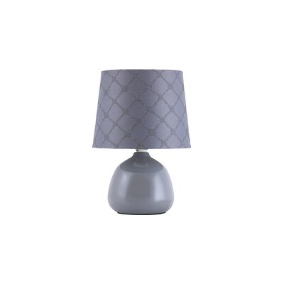 Lampka ceramiczna Ellie E14/40W szary