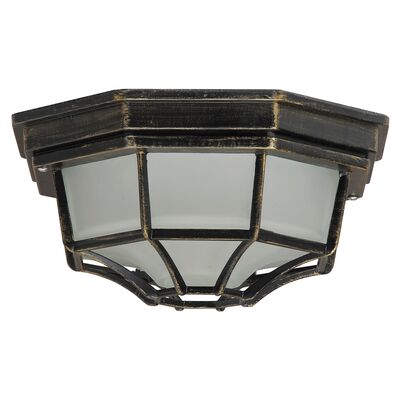 Plafoniera ogrodowa Milano E27 1x100W IP44 złoto antyczne