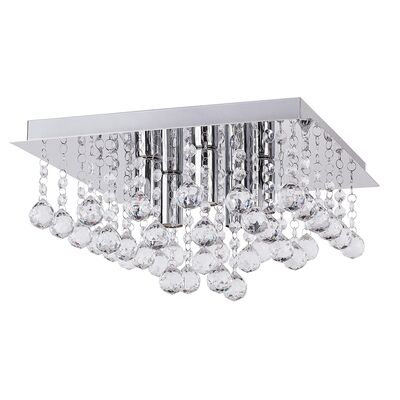 Plafoniera Corinna E14 5x40W IP20, kwadrat, chrom
