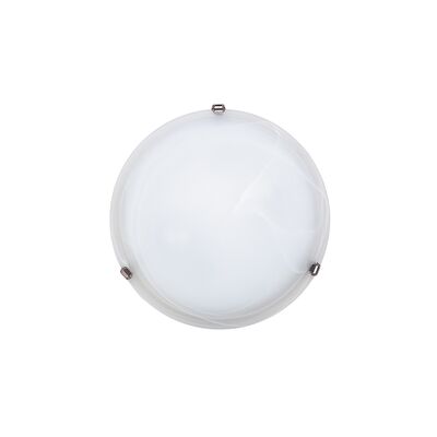 Plafoniera Alabastro D40 E27 2x60W biała chrom