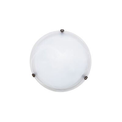 Plafoniera AlabastroD40 E27 2x60W biała brąz