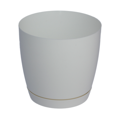 Doniczka TOSCANA 22 cm okrągła biały