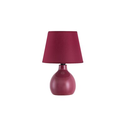 Lampa stołowa Ingrid E14 1x40W bordowy