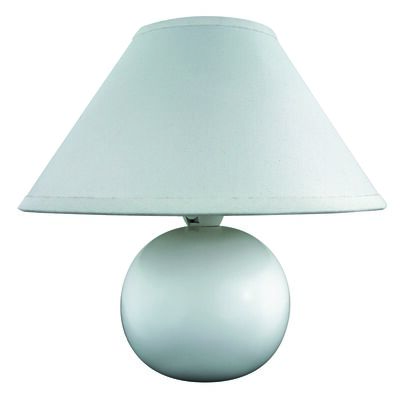 Lampka ceramiczna Ariel E14 40 W biała