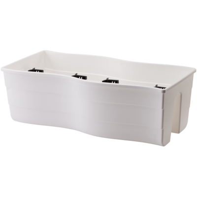 Donica balustradowa FALA 60 cm biała