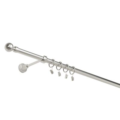 Karnisz metalowy 160 cm pojedynczy chrom mat 19 mm Paola
