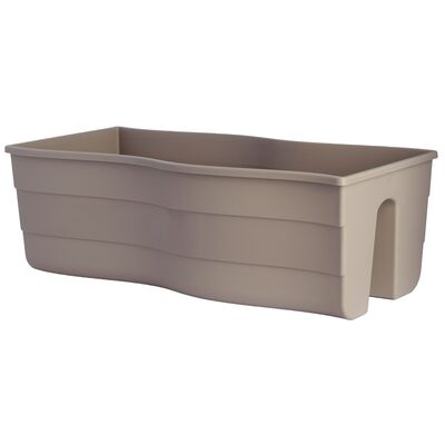 Donica balustradowa FALA 60 cm szaro beżowy taupe