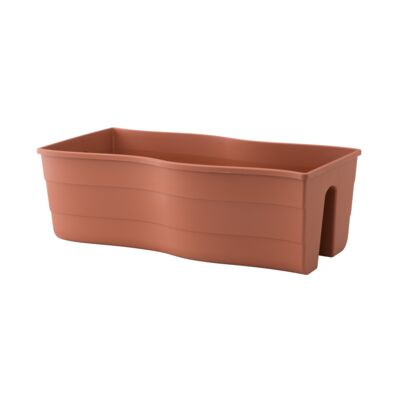 Donica balustradowa FALA 60 cm terrakota