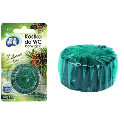 Kostka barwiąca do WC 50 g ZIELONY LAS CT