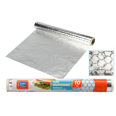 Folia aluminiowa tłoczona 10 m rolka