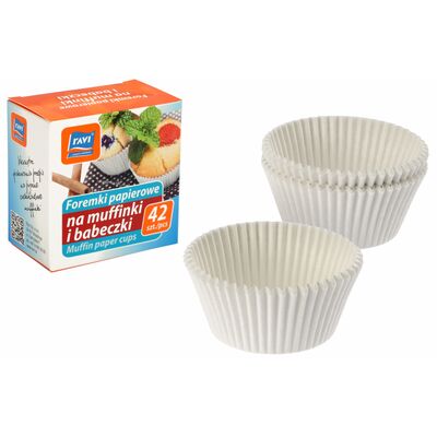 Foremki papierowe na muffinki i babeczki 42 szt.