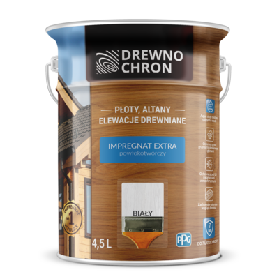 Impregnat EXTRA powłokotwórczy biały 4,5 l