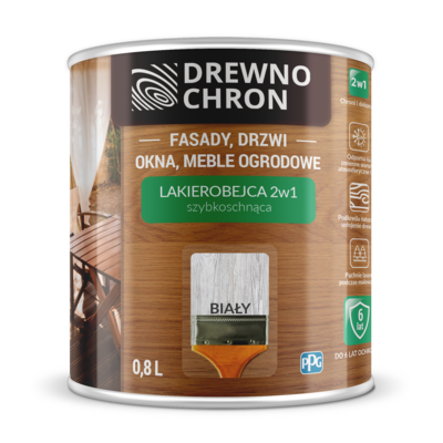 Lakierobejca 2w1 biały Drewnochron