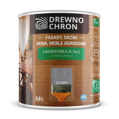 Lakierobejca 2w1 szary Drewnochron