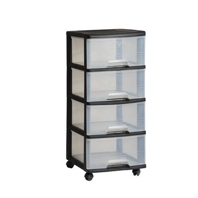 Regał 4 x 20 l czarny