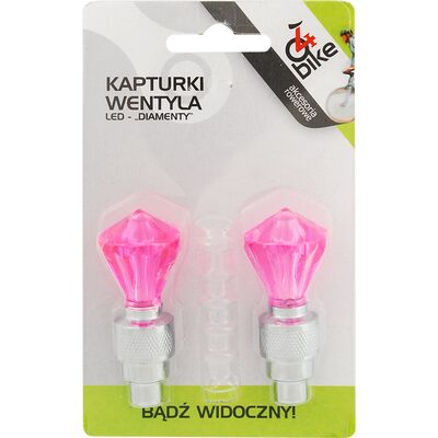 Nakrętki wentyla 2szt.LED DIAMENT 4bike