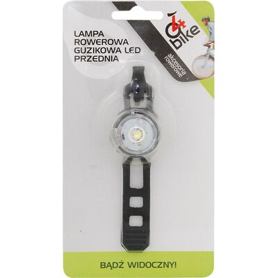 Lampa rowerowa przód LED guzikowa 4bike