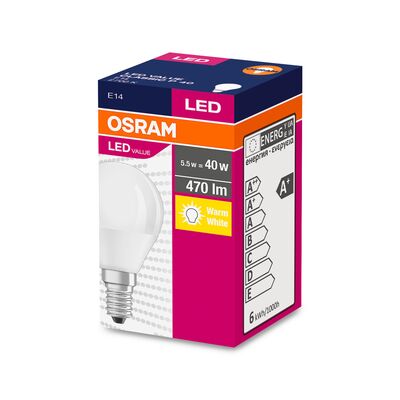 Żarówka LED VALUE CLASSIC P E14 5,5W/827 ciepła OSRAM