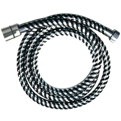 Wąż natryskowy Biflex czarny 150 cm chrom/czarny Invena