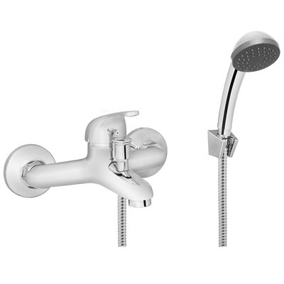 Bateria wannowa Mitris chrom z zestawem prysznicowym Invena