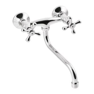 Bateria umywalkowa Roma z wylewką typu S 20 cm chrom Invena