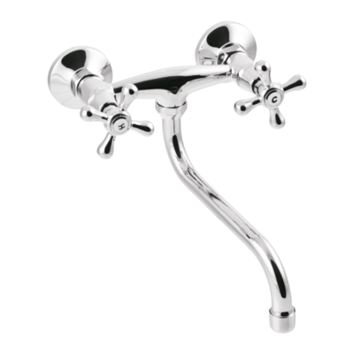 Bateria umywalkowa Roma z wylewką typu S 25 cm chrom Invena