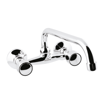 Bateria  umywalkowo-zlewozmywakowa Modena typu U 20 cm chrom Invena